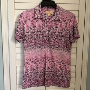 Pink, white and black Sport Haley SZ SM Golf Polo